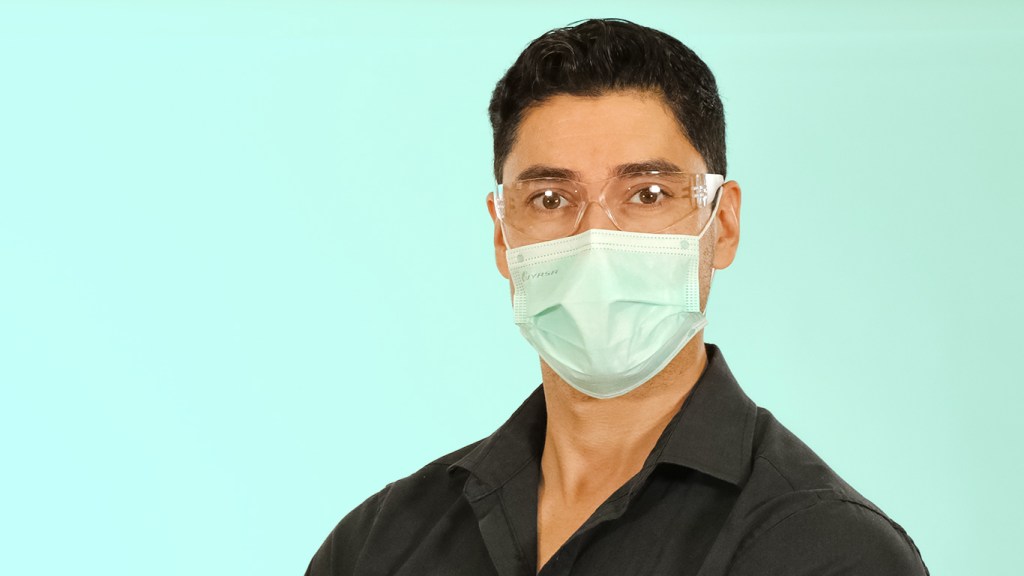 Cubrebocas de tres capas